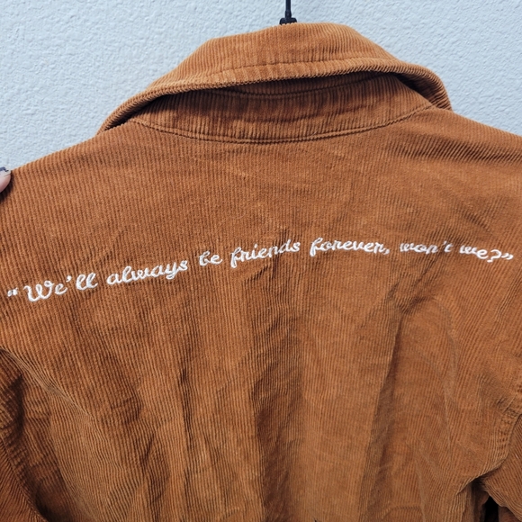Disney Her Universe Fox and the Hound Brown Corduroy Button Up Jacket Size Mediu - Picture 5 of 6